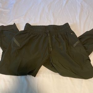 Army green joggers